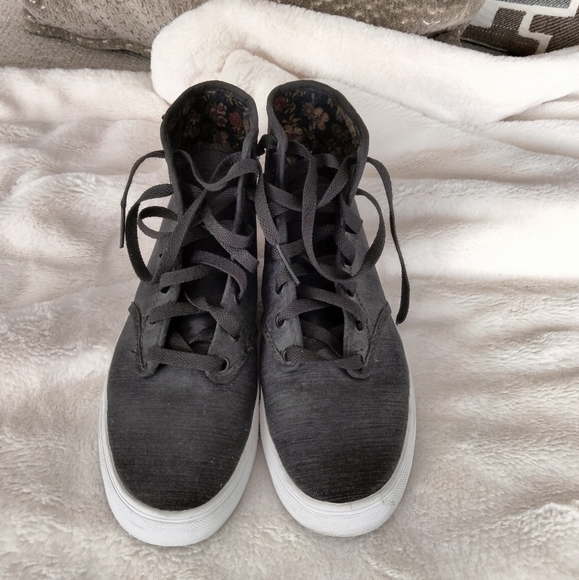 VANS Off The Wall Authentic TB4R Mid-Tops Sneakers Dark Gray - Picture 2 of 5